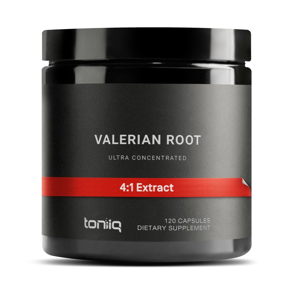 Cápsulas de raíz valeriana - Extracto ultra alta potencia 4:1 - altamente concentrado - laboratorio de terceros probado - 120 cápsulas