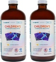 LIQUIDHEALTH Multivitamina Líquida Completa para Niños, Toddlers - Vitaminas Esenciales, Nutrientes & Minerales, Immune Support, Gut Health - Made in The USA, Vegan, Non GMO, Sugar-Free (2 Pack)