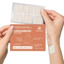 Antioxidantes NUTRI-PATCH Patch tópico, infundido con vitamina C, Glutathione, Coenzyme Q10, NAC, 30 Conde