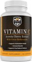 Acerola Cereza y Citrus Bioflavonoides Suplemento de vitamina C - Apoya la Salud Antioxidante, Booster Inmuno - Vegano, Orgánica - 90 cápsulas, 90 días Suply