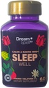 Dream Spell 3D Natural-Based Sleep Aid - Soothes an Alert Mind, No Next-Day Grogginess- Drug-Free Fórmula innovadora con 3Mg Melatonin, GABA, Hops - Noches relajantes, mañanas reformadas - 60 cápsulas