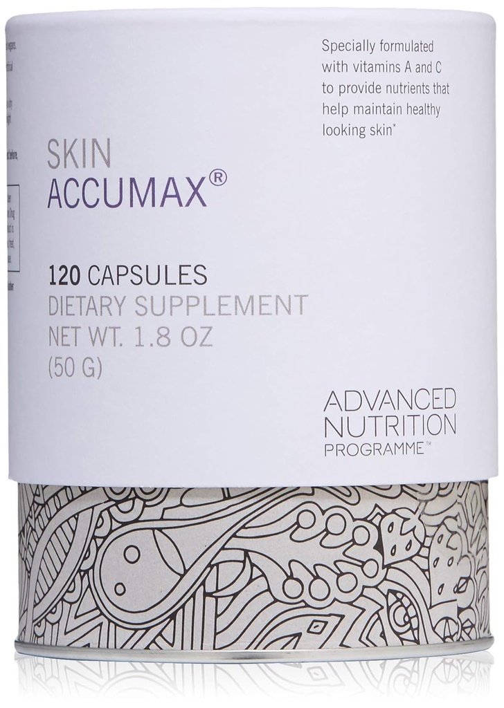 Jane iredale Las cápsulas de suplemento nutricional Accumax mejora el acné & promueve la piel sana contiene vitamina A, C y E Vegan & Gluten-Free