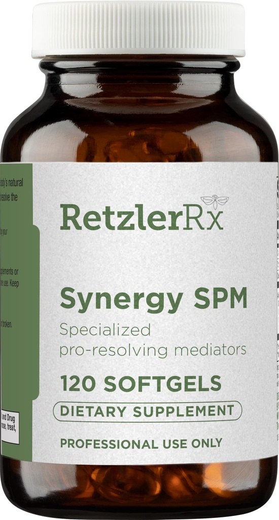 Mediadores especializados de solución de pro - SPM sinérgica por RetzlerRx® - SPM's for Joint Comfort, Tissue Health & Minor Discomfort Relief* - Non-GMO - Gluten Free - 120 Softgels