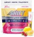 Real Ketones BHB Exógena Ketones Bebida Mix Packets ← Electrolitos Powder Packets No Sugar, 4 Electrolitos de ayuno principal más hidratante Keto BHB - 30 cuenta Raspberry Lemonade