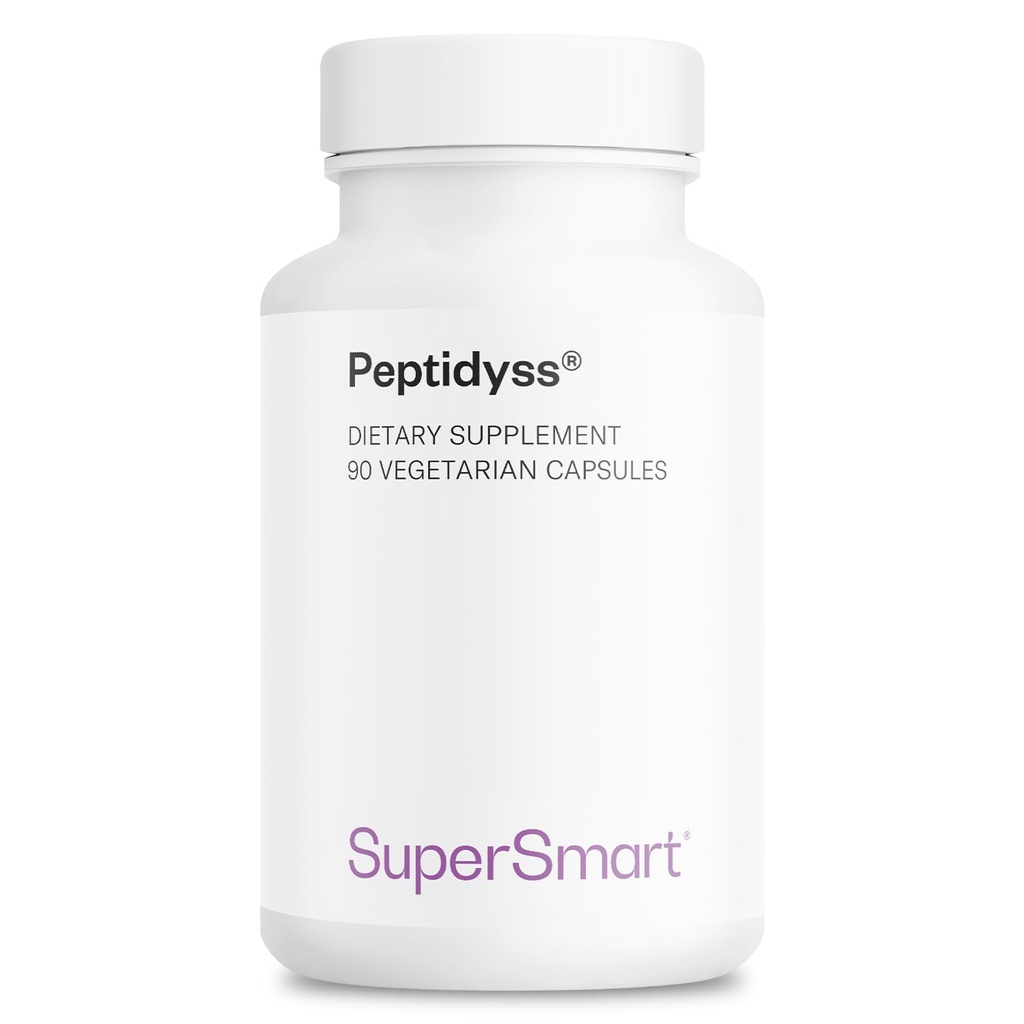 Supersmart Peptidyss 1200mg per Day (Patented & High Potency) - Fish Protein Hydrolysate Supplement - Peptides & Amino Acids Complex | Non-GMO & Gluten Free - 90 Vegetarian Capsules
