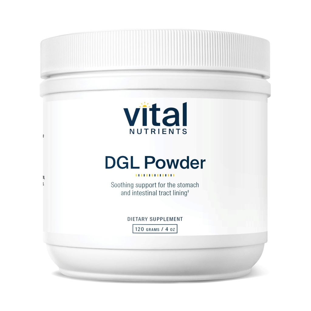 Vital Nutrients DGL Powder ← Vegan DGL Licorice Root Extracto para apoyar saludable Stomach Lining y Digestive Tract* TEN Gluten, Dairy, Soy Free ← Non-GMO TEN 120g