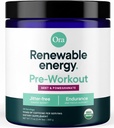 Ora Ora Organic Pre Workout Powder for Men and Women Berry Beet Flavor- Vegan Certified Organic, Soy-Free, Dairy-Free, Gluten-Free- Provides Jitter-Free Energy Boost for Women &amp; Men, 20 Servings
