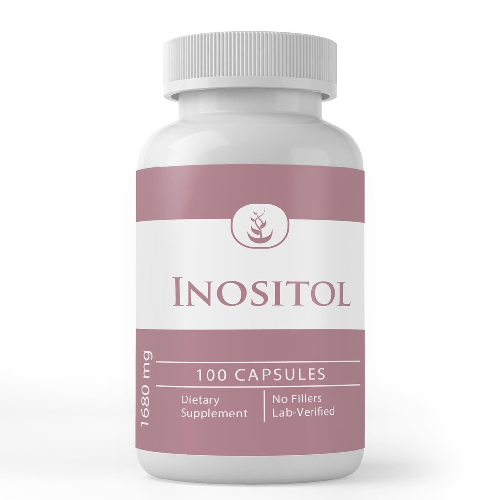 PURE ORIGINAL INGREDIENTES Inositol, (100 cápsulas) Siempre puro, sin aditivos ni artillerías