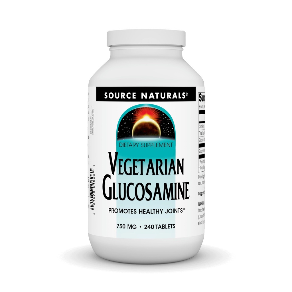Fuente Naturals Glucosamina Vegetariana, promueve articulaciones saludables* 750 mg Tablet - 240 Conde