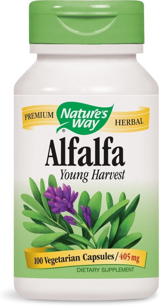 Salidas Alfalfa, 1.215 mg, 100 cápsulas vegetarianas, paquete de 2