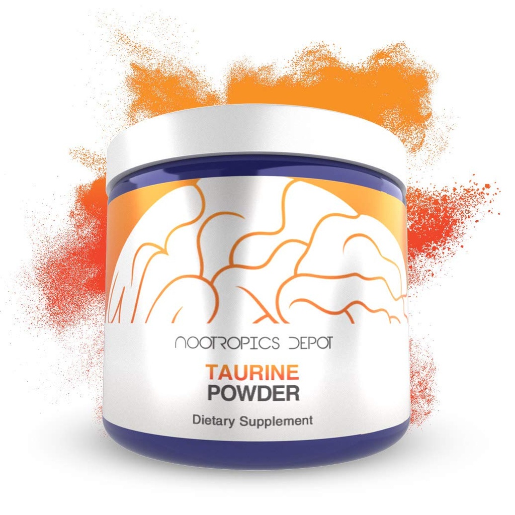 Taurine Powder ← 500 gramos ← Aminoácidos Suplemento Silencioso Apoyos Función metabólica saludable, Salud cardiovascular y Niveles de estrés saludables