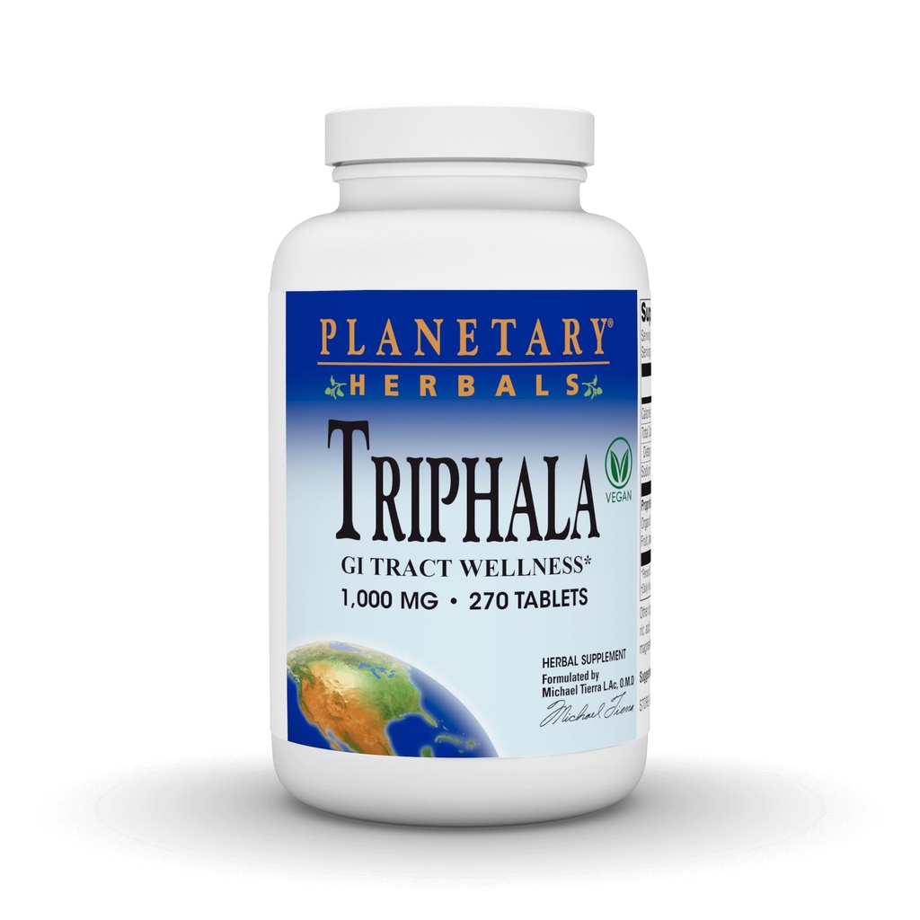 Herbals planetarios Triphala 1000mg - 270 Tabletas