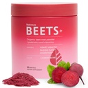 Beets+ Blend de hoja orgánica fortificado con vitaminas y prebióticos para la producción de óxido nítrico de energía cardíaca