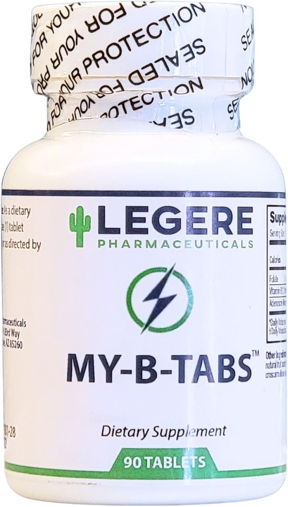 My B Tabs Sublingual Fruit Punch 90 Tabletas por Legere Pharmaceuticals