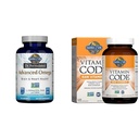 Jardín de la vida Dr. Formulado Aceite de pescado Omega avanzado " Código de vitamina C, 120 cápsulas de verduras