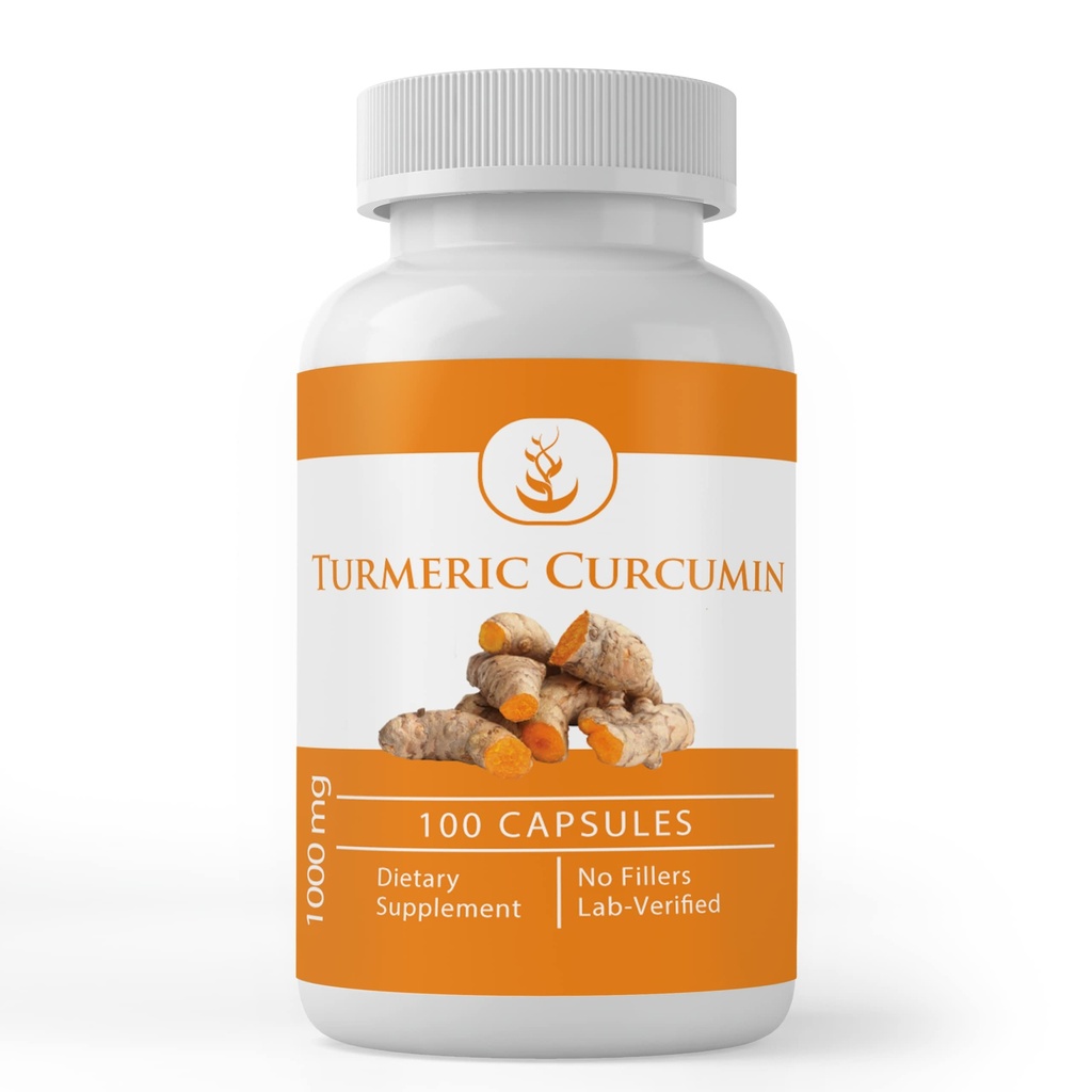 Puro Ingredientes originales Curcumina Turmérica (100 capsules) No hay magnesio o rifles de arroz, siempre puro, lab verificado