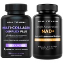 Complejo Multi Collagen Vitaminas Vitales + NAD+ Suplemento