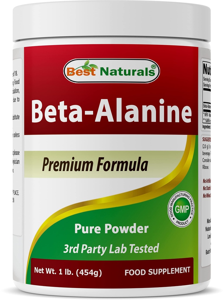 Mejores Naturales Beta Alanine Pure Powder 1 Libra (1 LB (Pack of 1))