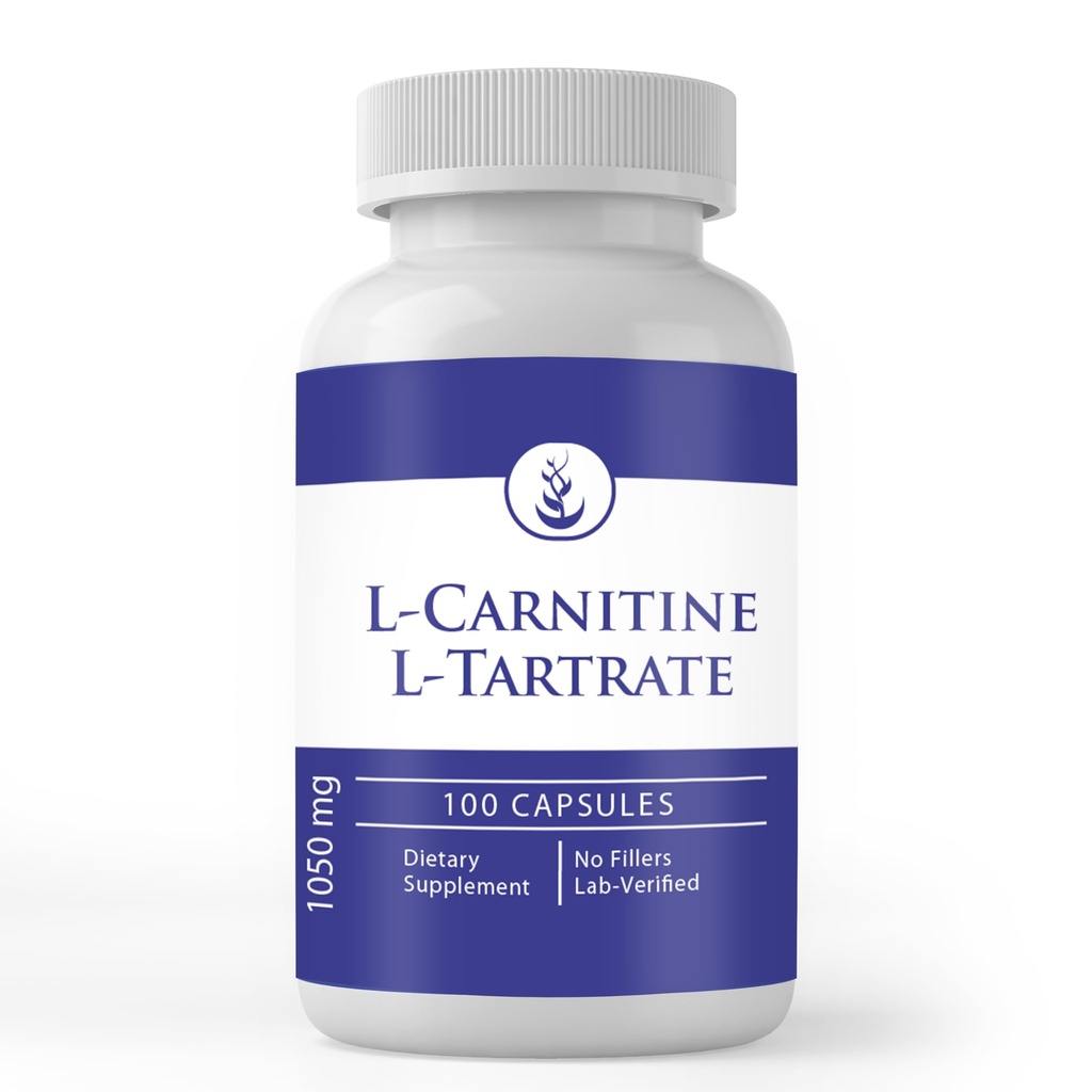 Pure Original Ingredients L-Carnitine L-Tartrate (100 Capsules) Always Pure, No Additives Or Fillers, Lab Verified