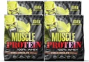 COLOSSAL LABS Muscle Whey Protein Flavored Protein Powder, 25,000mg Amino Acids/Serving, Cold Filtered(Packaging May Vary) (20 libras (Pack of 4), Chocolate)