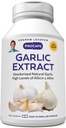 Extracto de ajo ANDREW LESSMAN - 180 cápsulas - Extracto de ajo natural desodorizado. Compuestos de base protectora de azufre. Puro, suave, sin olor. Sin pastel, sin aparición de estómago, sin aditivos