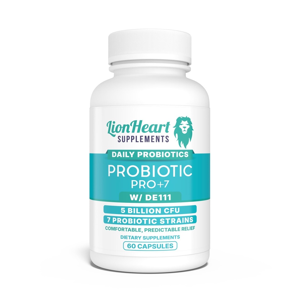Probiotics for Constipation Relief & Gut Health – Pro+7 with 7 Strains, 5 Billion CFU – Supports Bowel Regularity After Gallbladder Removal & IBS – 60 Capsules