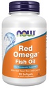 AHORA Suplementos de alimentos, Omega rojoTM con aceite de pescado CoQ10 30 mg y Omega-3, soporte cardiovascular*, 90 Softgels