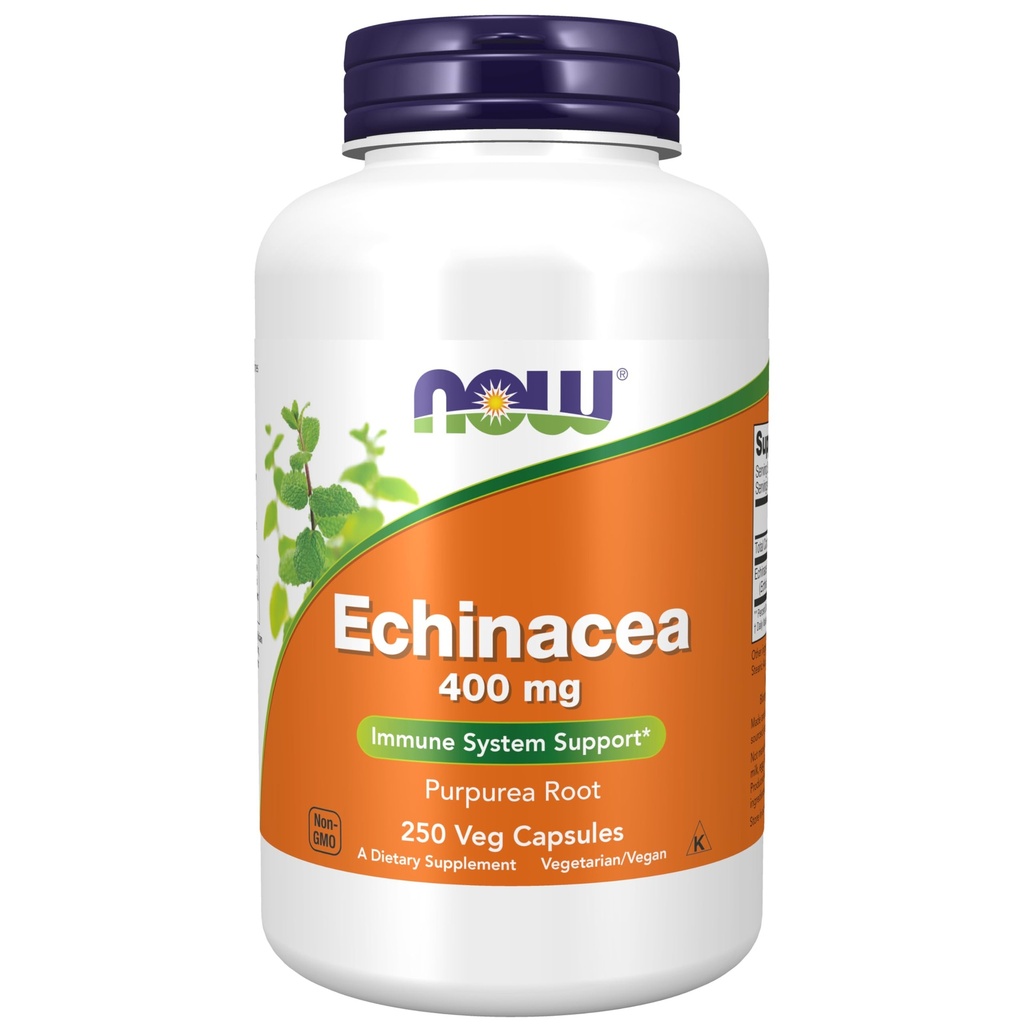 AHORA Suplementos, Echinacea (Purpurea Root) 400 mg, Immune System Support*, 250 Veg Capsules