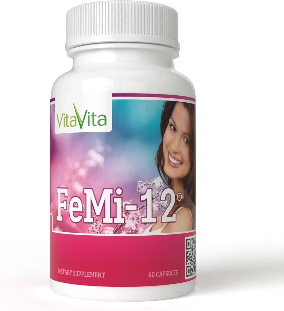FeMi-12, ayuda a aliviar el período mensual de las mujeres molestias " apoya la menstruación normal (60 cápsulas)