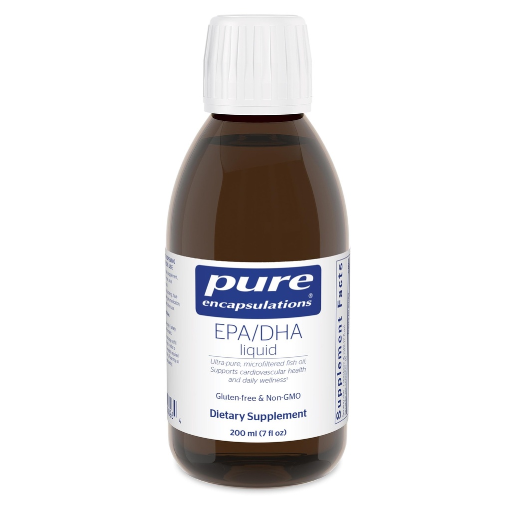 Pure Encapsulations EPA/DHA Liquid TENIDO Ultra-Pure, Molecularly Distilled Fish Oil Liquid TENIDO 7 fl. oz. ANTE Lemon Flavor