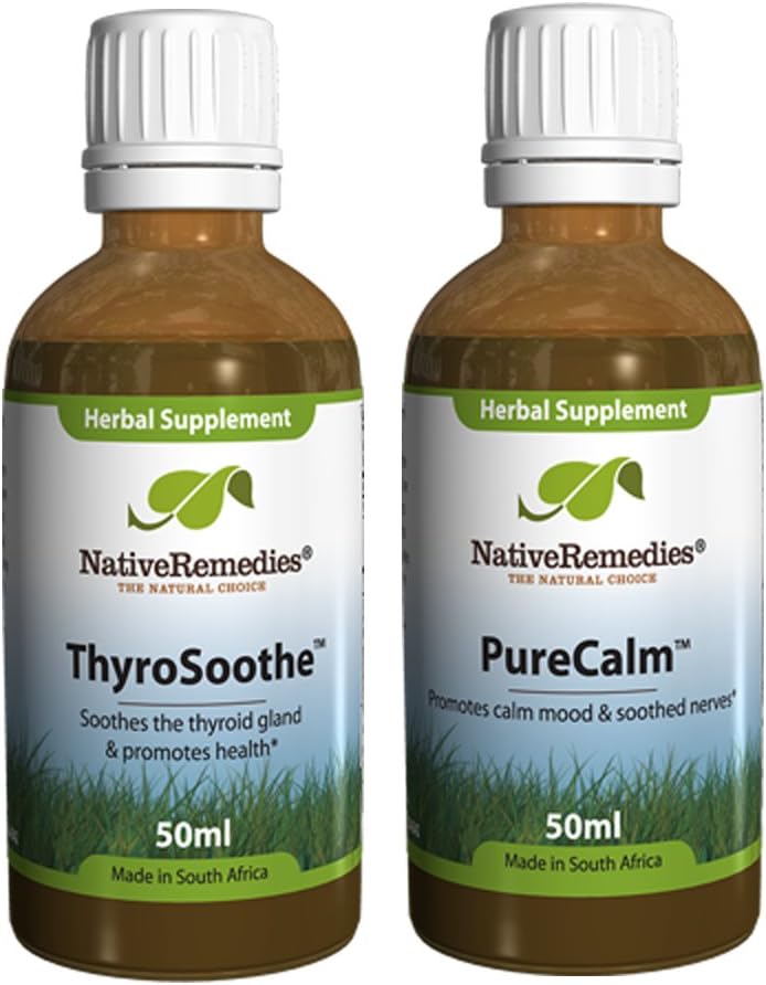 Remedios nativos ThyroSoothe y PureCalm ComboPack