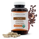 USDA Organic Cacao Capsules, 1000 mg, 120 Conde - Raw Dried Theobroma Cacao Beans