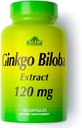 ALFA VITAMINS Ginkgo Biloba 120mg admite la función cerebral " Memory Support - 120 Capsules