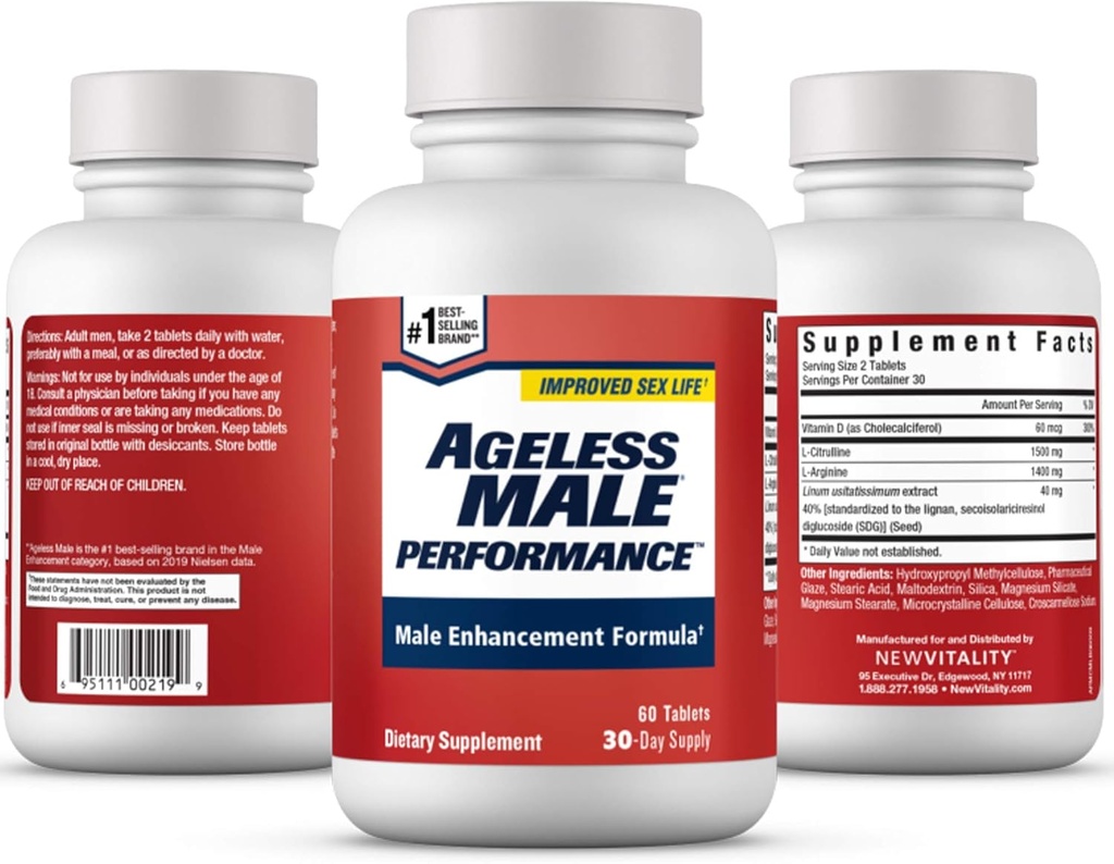 Rendimiento Masculino Desigualable Booster de óxido nítrico para Hombres - Promover la circulación sanguínea, excitación, producción energética, impulso, resistencia, suplemento de salud (60 Tabletas, 1 Botella)