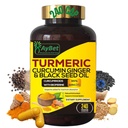 Primer Mundo.Turmeric Curcumin Ginger bordeBlack Seed Oil, 240 Caps, 2250mg, 95% Curcuminoides, BioPerin Añadido, Extra Strength, Orgánico, Halal, Vegan, Sistema de Apoyo Inmunitario, Antioxidante, Soporte Conjunto