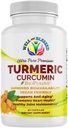 Suplemento de la Curcumina Turmérica con BioPerine - 60 cápsulas - Extracto Orgánica de la Rota Turmérica - Amistad Vegan, Ausorción Mejorada, Junta diaria y apoyo cardíaco