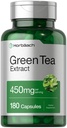 Horbäach Green Tea Extract Capsules 450mg  180 Count ← Herbal Supplement Silencio Non-GMO and Gluten Free