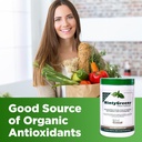 Suplemento dietético de los Verdes - 295 Gramos - Suplemento de frutas y verduras - Suplemento de los Verdes Suplementos de la Polvo Antioxidante Superalimentario con hierbas esperulina Probióticos Luteína y granada