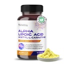 Alfa Lipoic Acid Acetyl-L-Carnitine - Soporte de limpieza de la vejiga, salud de la tracto urinaria - suministro de 180 días - hecho en los EE.UU.