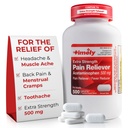 Acetaminofeno a tiempo 500mg - 500 cápsulas - Alivio de Dolor de Fuerza Extra - Comparado con el ingrediente activo en la Fuerza Extra - Cánceres menstruales, Reductor de fiebre, Dolor menor de artritis