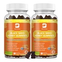 (2 Pack) Black Seed Oil Sea Moss Gummies with Ashwagandha, Burdock Root, Linden Honey, Elderberry, Turmeric, Vitamina C, D3 & Zinc - Supports Immunity, Joints, Digestion, Hair & Skin, Vegan Gummies 120
