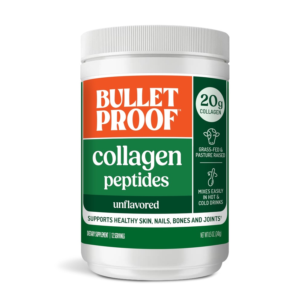 Collagen impermeable 18g Powder de proteínas, 8,5 oz, Desflavorado