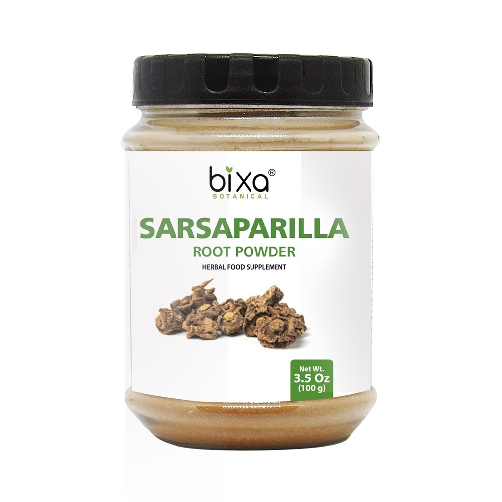 bixa BOTANICAL Sarsaparilla Root Powder (HEMIDESMUS INDICUS) - 100g(3.5 Oz) Pack de 1 vida Natural Blood Purifier &amp; Cooling Agent ← Anti Oxidant Herbal Supplement