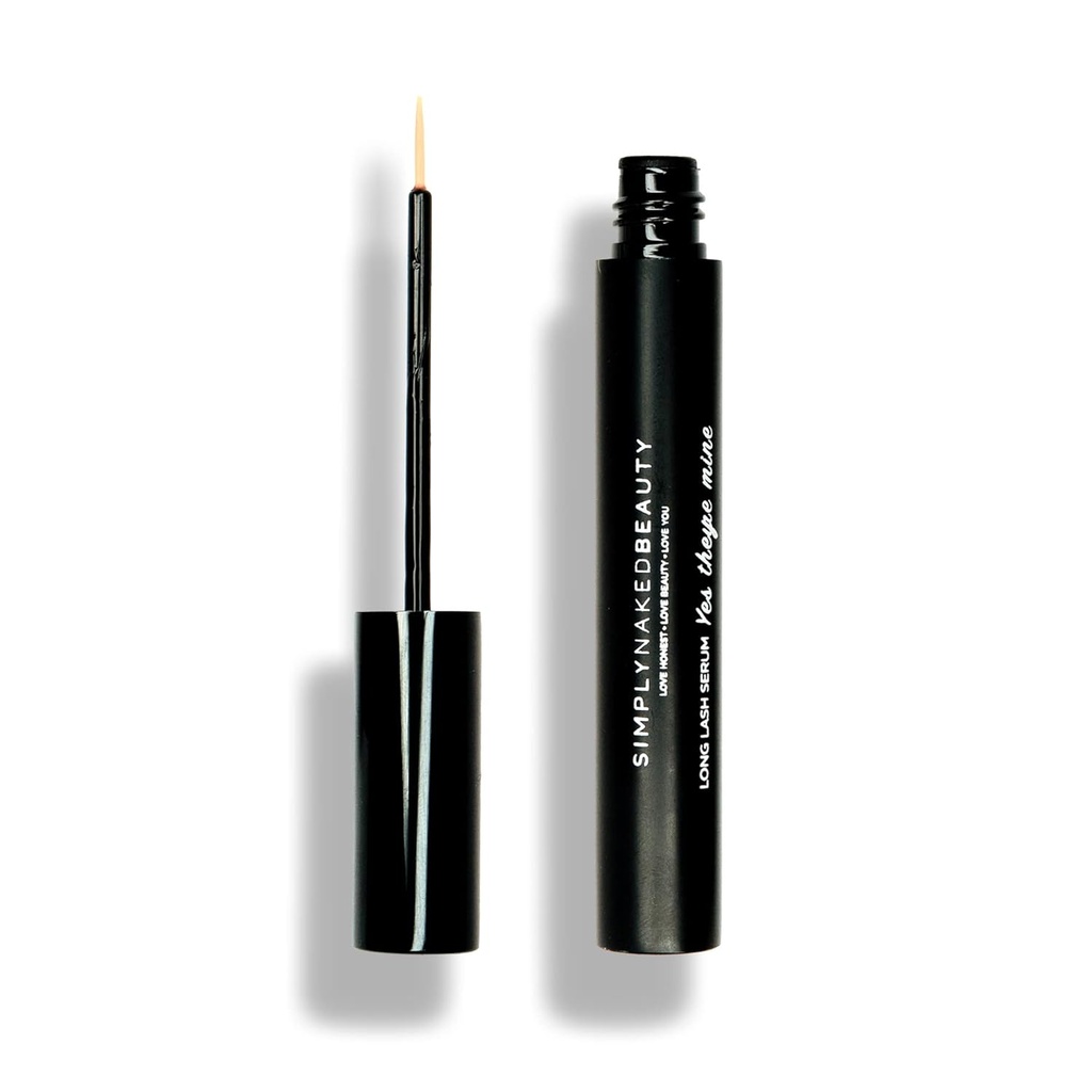 Lash Growth Serum & Brow Enhancer (5 ml) Get Longer, Fuller Eyelashes in 12 Days - Natural &amp; Plant Based Peptides for Healthy Brow & Lash Growth - Cruelty Free Lash Serum by Just Naked Beauty