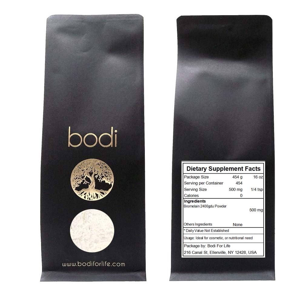 bodi : Bromelain Powder 2400gdu Extract TENIDO 2oz a 5lb TENIDO 100% Pure Natural Hand Crafted (16 oz)