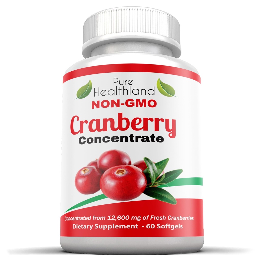 Fresa no GMO Concentrada a partir de 12.600mg - Triple Fuerza Softgels - Píldoras fáciles de absorber para hombres y mujeres, 1 Botella