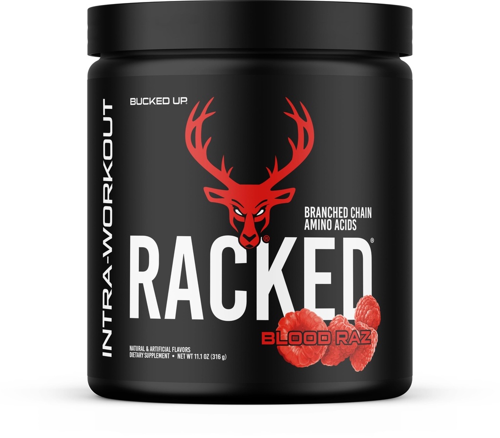 Hecho en cubo de sangre Raz ¦ Intra Workout BCAA 2-1-1-1 Fórmula con L Carnitine Acetyl L Carnitine Taurine y L Tyrosine ANTE Amino Acid Powder Suplemento (30 Servings)