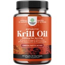 Antártico Krill Oil 2000mg Softgels Por Serving - Omega 3 Krill Oil Supplement with EPA DHA &amp; Astaxanthin (60 Count (Pack of 1)