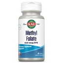 KAL Methyl Folate 400 mcg DFE, 5-MTHF Forma activa Vitamina B9, Folic Acid Suplemento, Heart Health, Prenatal, Mood and Brain Support, Fast Dissolving ActivTab, 60-Day Guarantee, 90 Servings, 90 Tablets