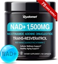 NAD+ con Trans-Resveratrol, Vino tinto, Quercetina & Vitamina C – Apoya el bienestar celular y el envejecimiento saludable-150 cápsulas- hechos en los EE.UU.